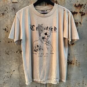 Vintage 1989 The Crucified Getting A Grip On Things T Shirt L Hardcore Thrash